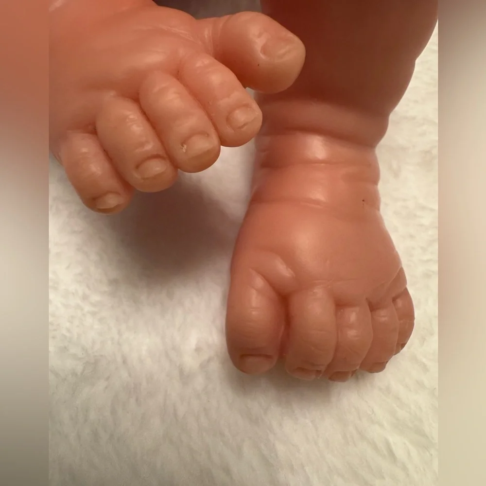 Berenguer Vinyl Newborn Doll Baby Girl Realistic Lifelike Blue Eyes 22-07 14